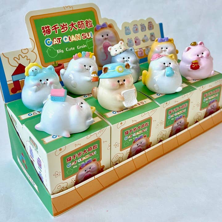 BCmini - Wholesale Decorative Figurine - FAT CATS FIGURINE BLIND BOX-8