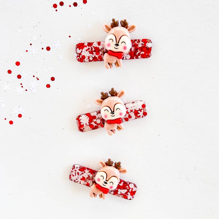 Weihnachts-Rentier-Haarspange für den Großhandel von Ava Bowtique