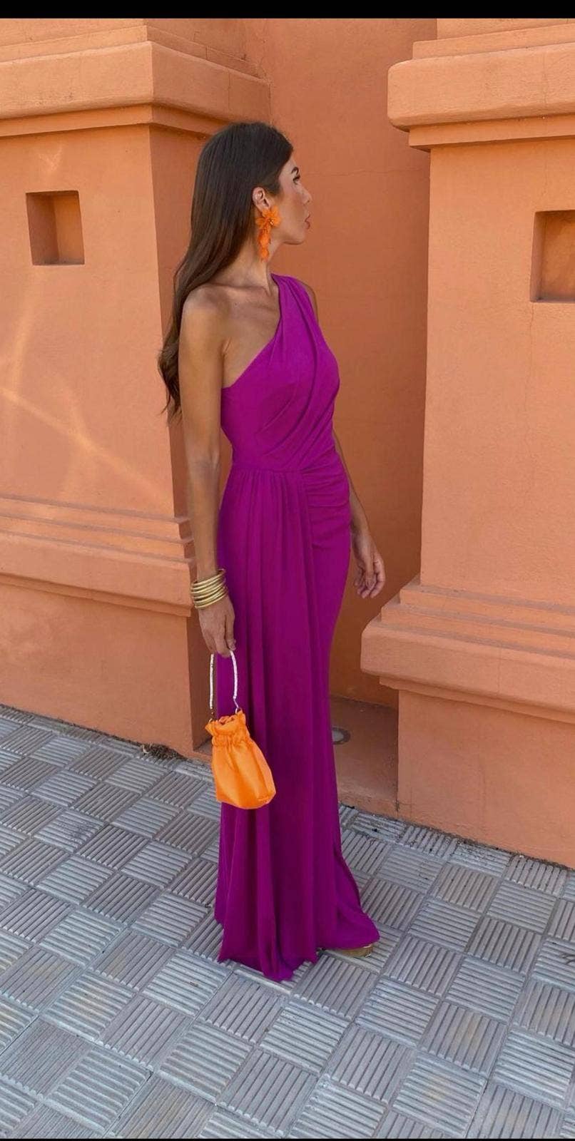 LORIANE - Wholesale Dress - Women's - 6223 - Long plain, sleeveless dress7