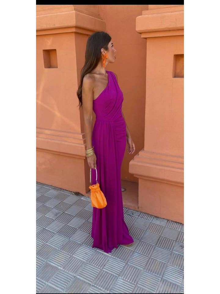 LORIANE - Wholesale Dress - Women's - 6223 - Long plain, sleeveless dress7