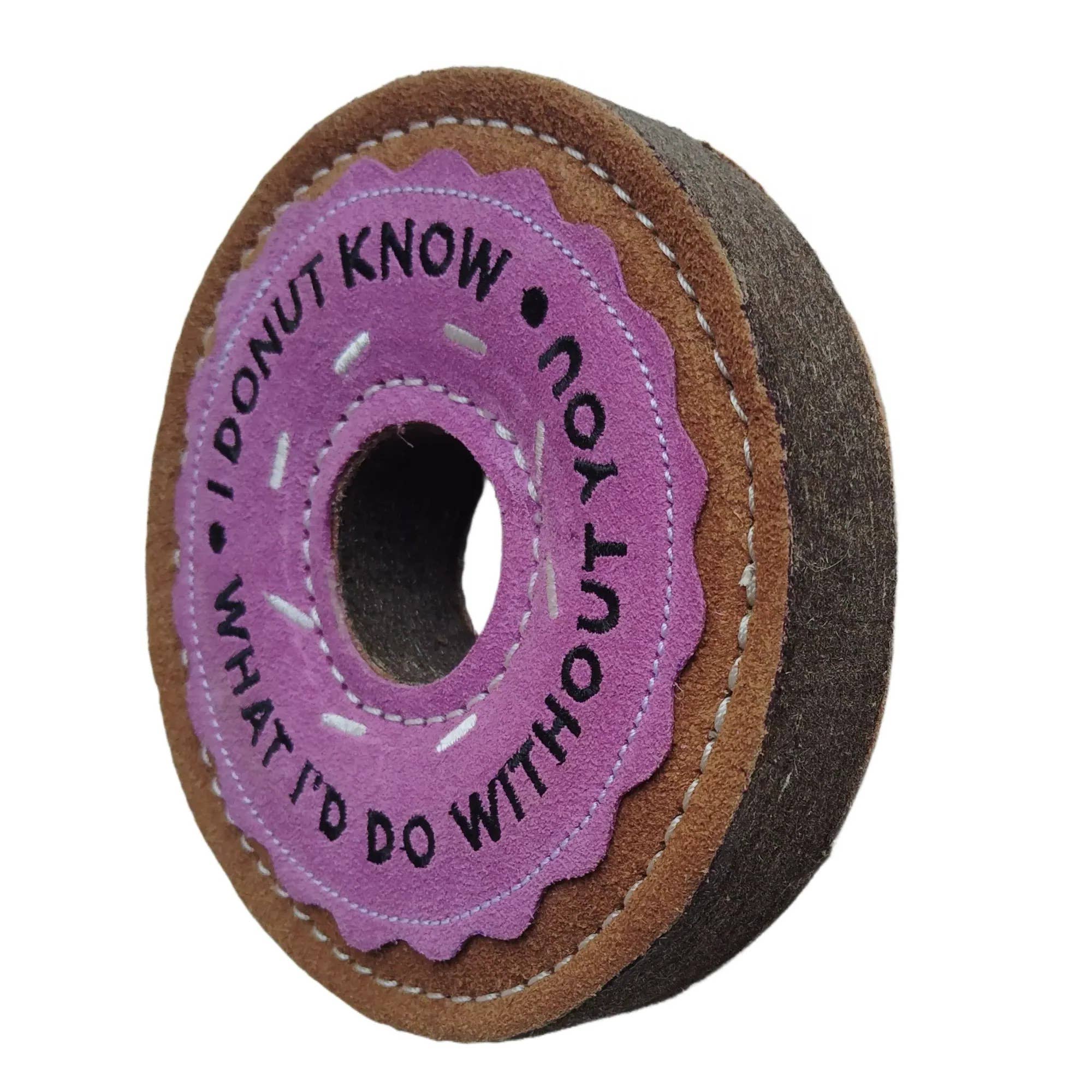 Cub – wholesale Pet rope toy – Dog – Love Donut - Eco Leather Dog Toy 1