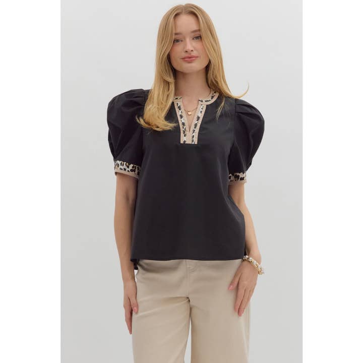 Top pullover a maniche corte voluminose con pieghe solide per la vendita all'ingrosso da parte di STYLE USA