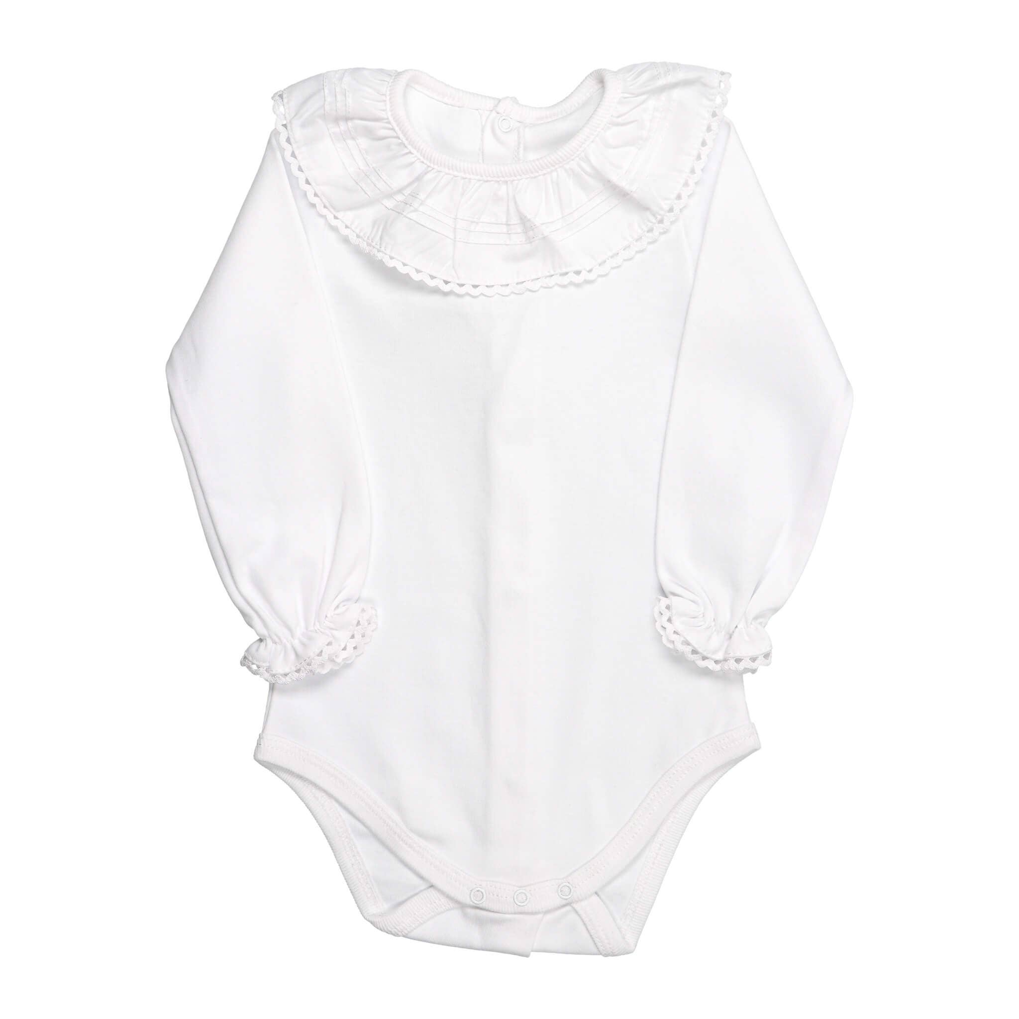 Bean Baby Clothes - Wholesale Bodysuit (Non-Footed) - Baby - Cotton Baby Bodysuit Onesie with Greek Lace Collar22