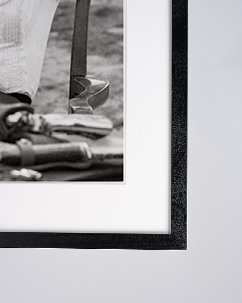 Black Brigitte Bardot on Set. Wall art print with frame. for wholesale on Faire7