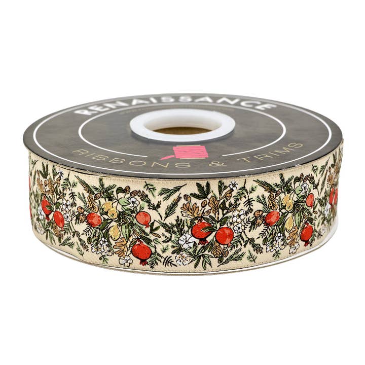 Gran - Naturens Gåva - 1-1/2" bredd - av Sharon Holland - 15 Yards Spole (Förbeställning) för wholesale av Renaissance Ribbons