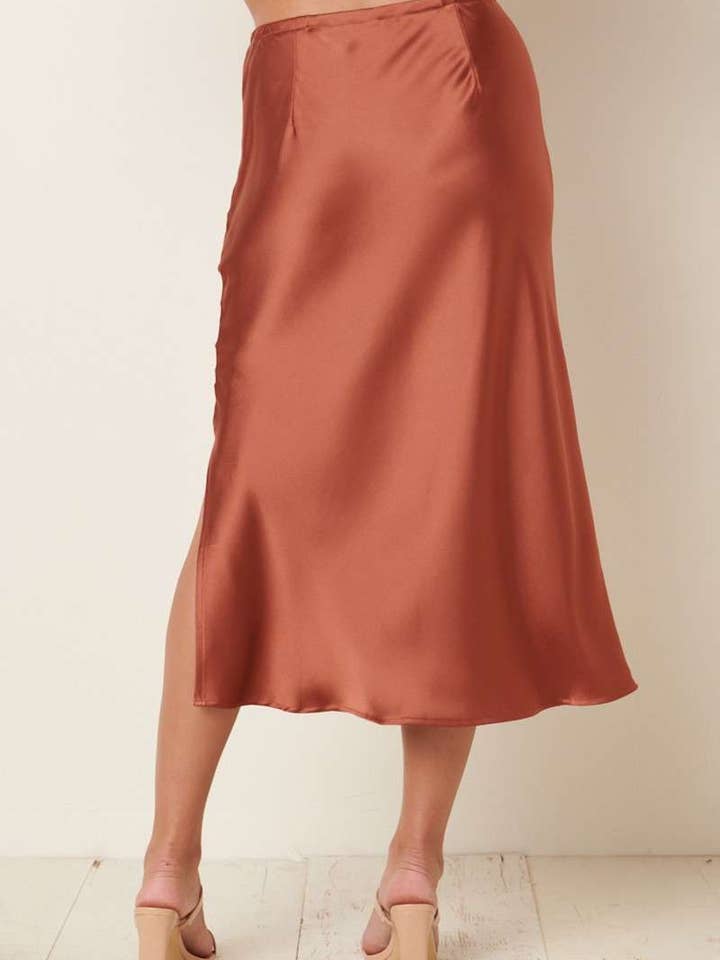 mittoshop - Wholesale Skirt - Women's - SATIN MIDI SKIRT4