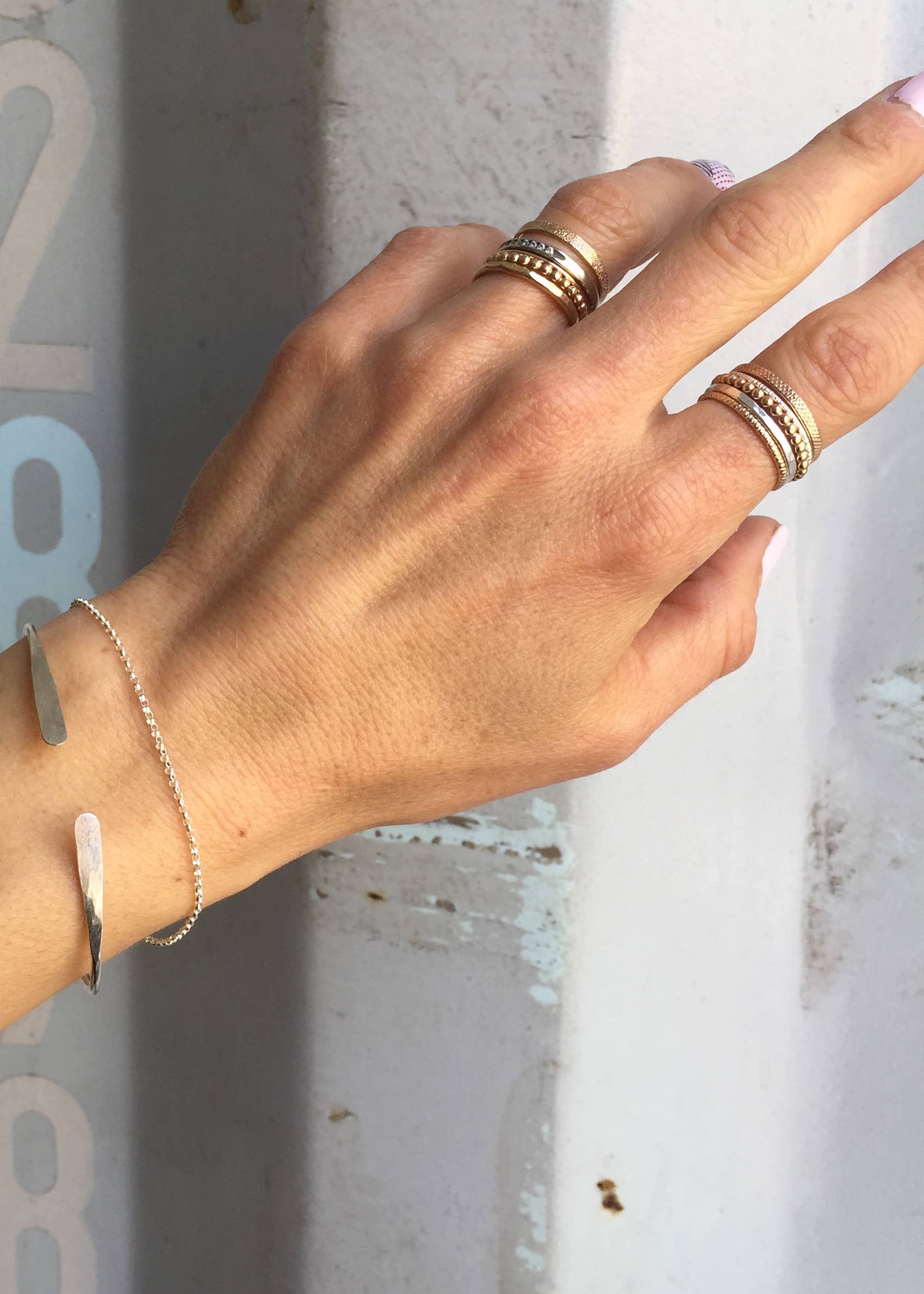 Agapantha Jewelry - Wholesale Band/Stacked Ring - Danni Glitter Bands4