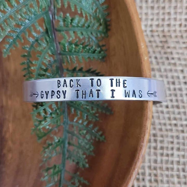 Jangles by Jan - Vente Bracelet manchette - Poignets gitans estampés à la main3