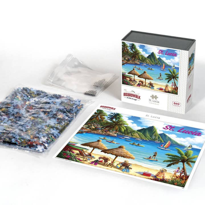 Boardwalk Puzzle Company - Wholesale Puzzle - Adult - St. Lucia - 500 Piece2
