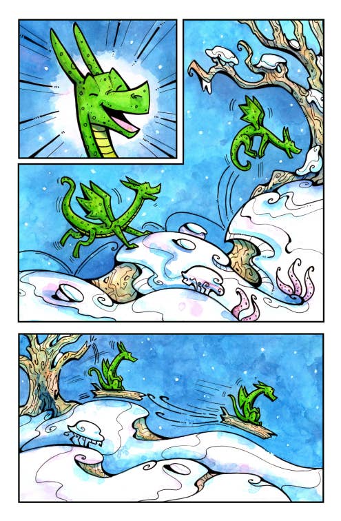 Corinne Roberts Illustration - Wholesale Early Reader Book (6-8) - Out and About (#4) The Snowfall - Children's Book2