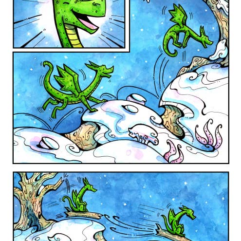 Corinne Roberts Illustration - Wholesale Early Reader Book (6-8) - Out and About (#4) The Snowfall - Children's Book2