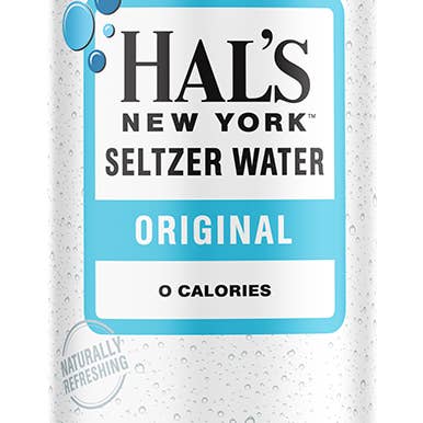 Hal's New York - Wholesale Soda/Carbonated Drink - Hals NY Original Seltzer Can, 16 oz
