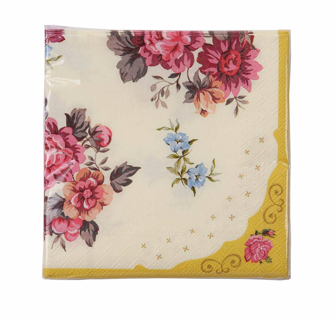Talking Tables USA - Wholesale Disposable Napkin - Floral Paper Napkins - 20 Pack | Party Supplies |2