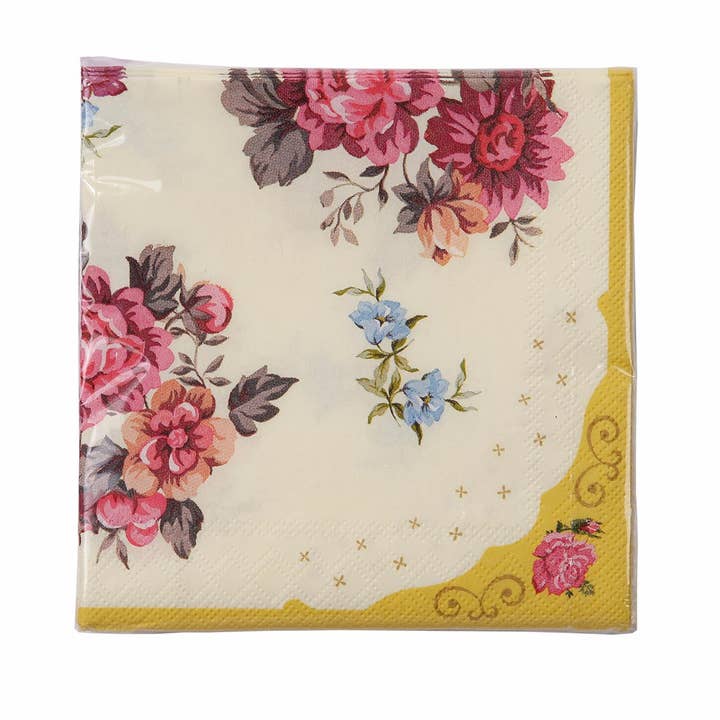 Talking Tables USA - Wholesale Disposable Napkin - Floral Paper Napkins - 20 Pack | Party Supplies |2