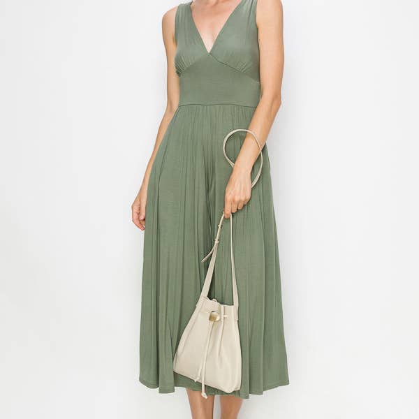 Darlene Bone Leather Drawstring With Bone Closure for wholesale by Viva Bags of California