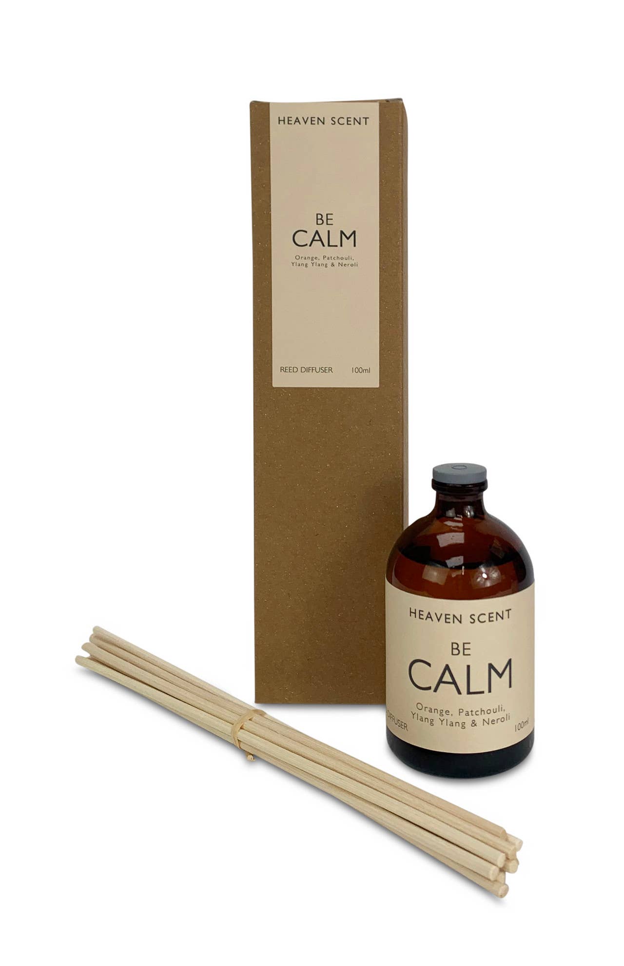 Heaven Scent Incense Ltd – wholesale Reed diffuser – 100ml Amber Reed Diffuser - Wellbeing Range - UK ONLY1