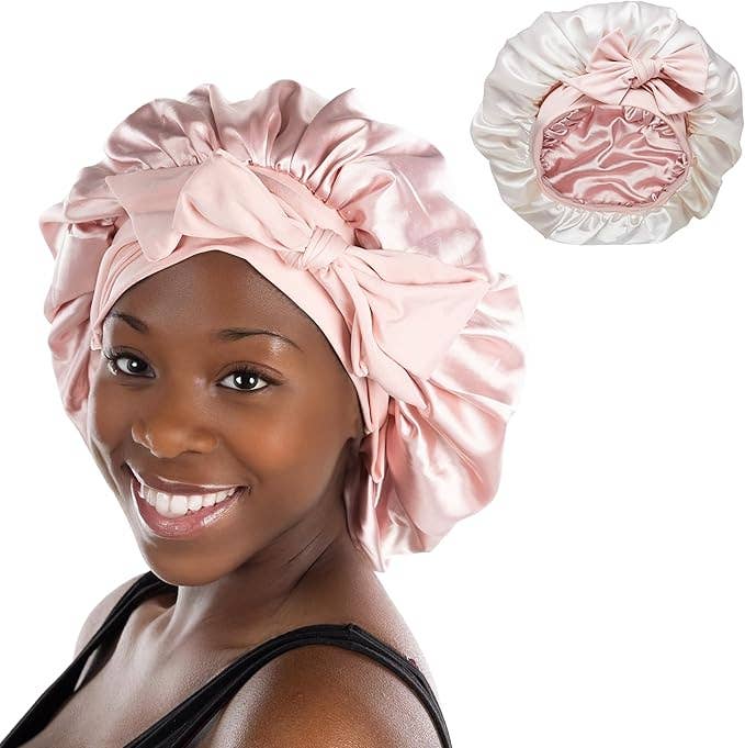 Funky Junque - Wholesale Sleep Cap / Bonnet - Women's - Reversible Satin Silk Bonnet for Sleeping Double Layered9