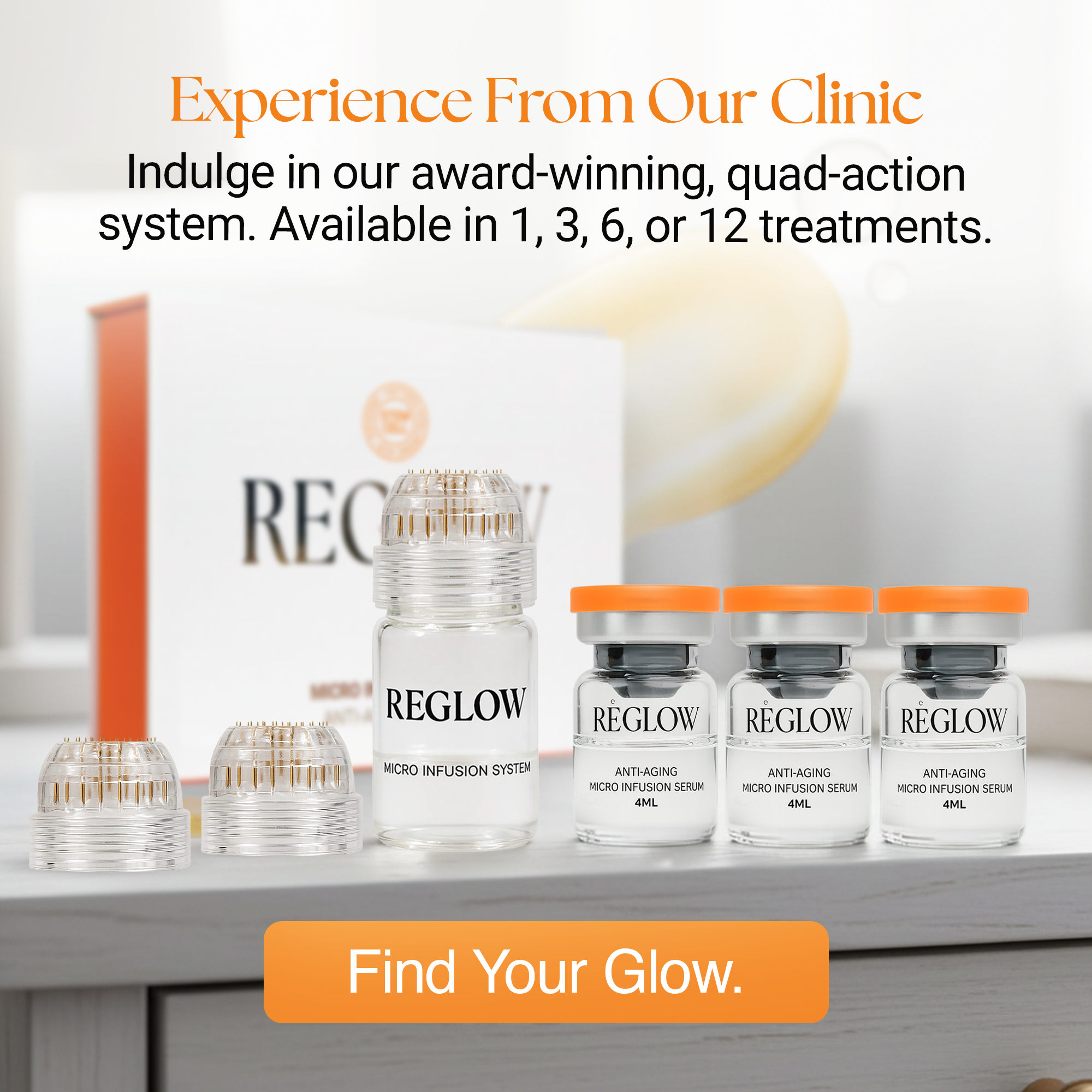 ReGlow - Wholesale Facial Care Set/Kit - Award Winning Micro Infusion System - Stem Cells & Exosomes 9