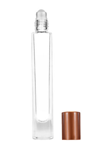 Best Bottles - Wholesale Essential Oil Holder - Tall Clear Cylinder Glass Bottle with Plastic RollerBall-9ml10