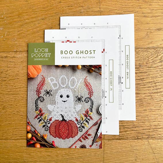 Boo Ghost - Printed Chart for wholesale by Love Poppet