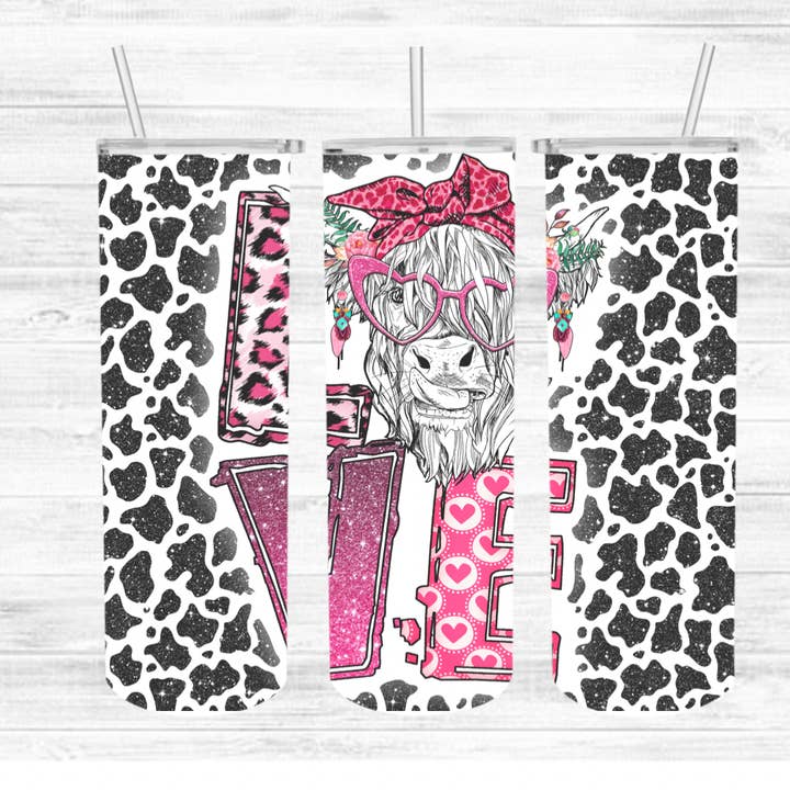 Highland LOVE Tumbler for wholesale by Loran And Company