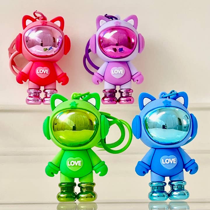 12208 Space Cat Key Charm-12 for wholesale by BCmini