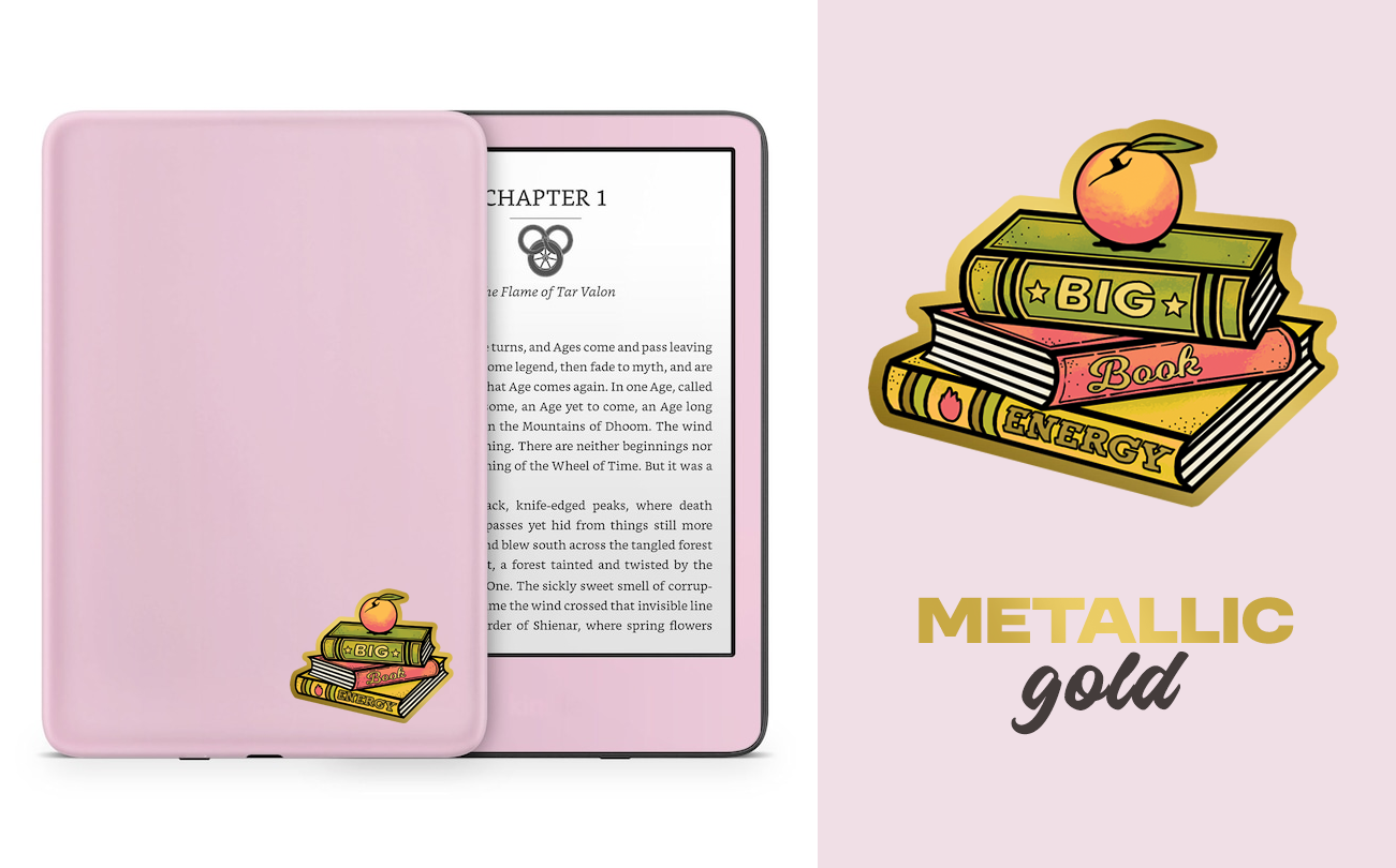 BoyPilot Goods - Wholesale Sticker - Big Book Energy Gold Sticker1