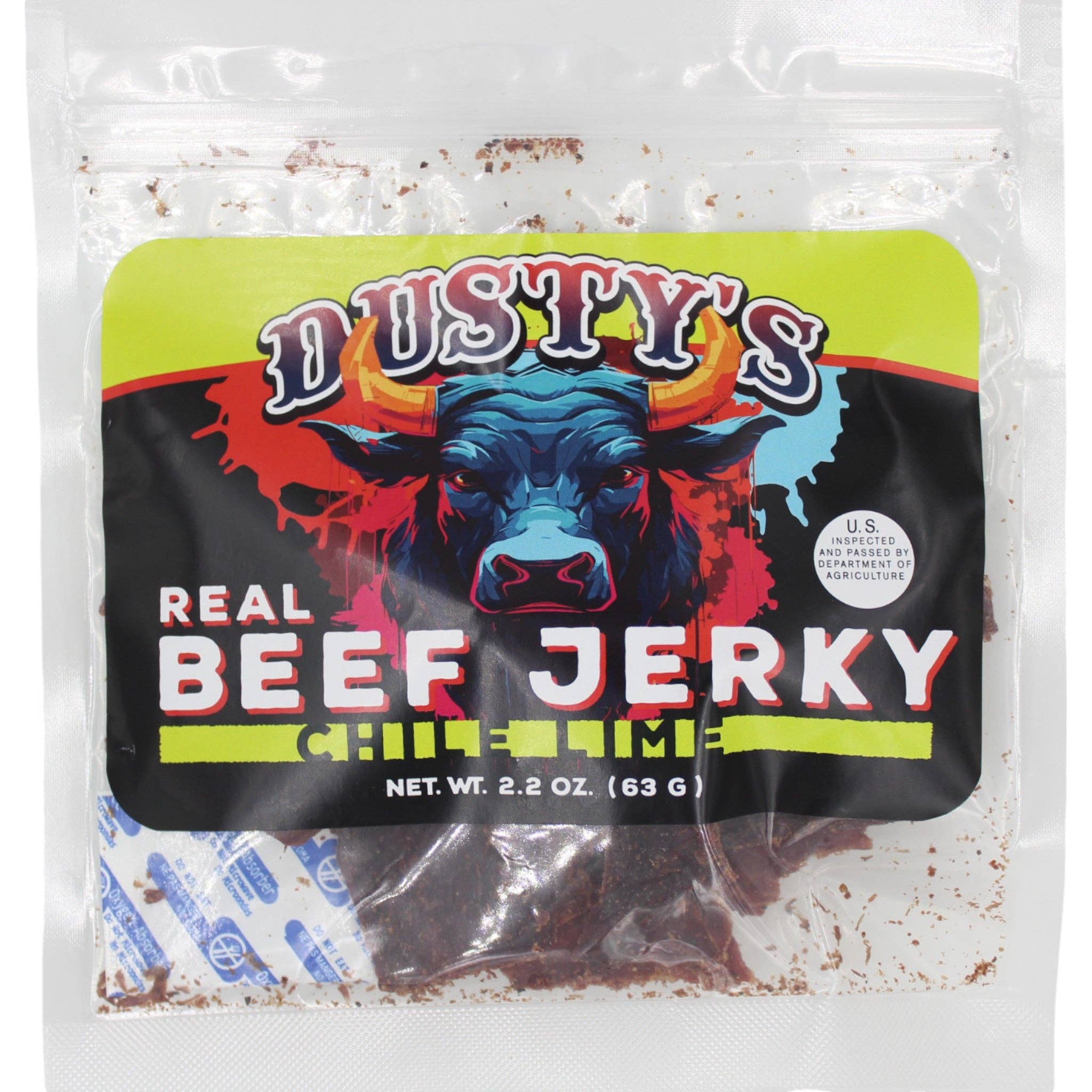 Cow Crack Wholesale - Vente Viande séchée - Carne Seca Chili Citron Vert de Dusty 62 g0