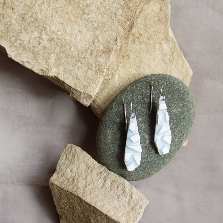 Glacier Dangles | Handmade Polymer Clay Earrings for wholesale by Olim Clay Co.