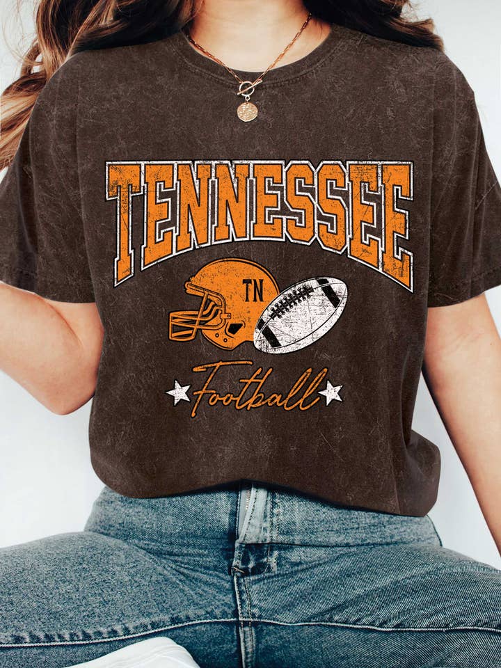 T-SHIRTS GRAPHIQUES MINÉRAUX DE FOOTBALL DU TENNESSEE pour la vente par Rustee Clothing
