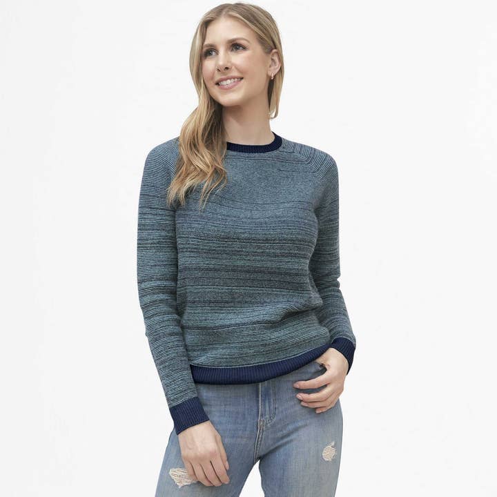 Yak Wool / Merino Marled Crew for wholesale by Oliver Charles