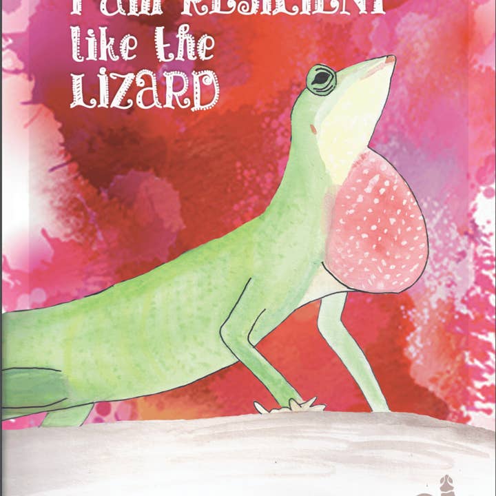 LIZARD POSTER - animal affirmation art for wholesale by Little Luminaries