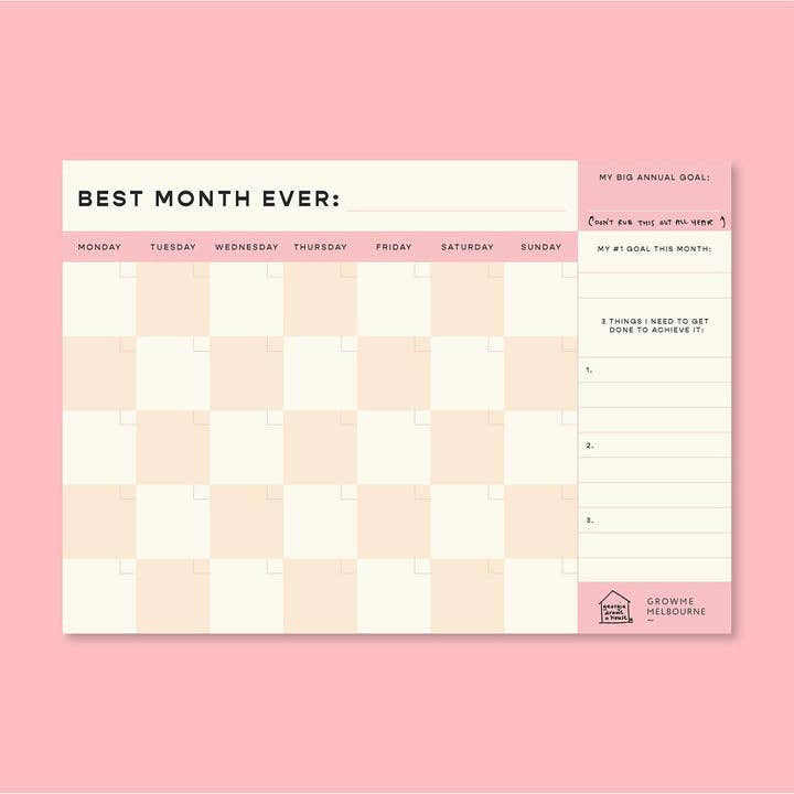 Growme Melbourne - Wholesale Planner - Best Month Ever Planner (Collab with Georgia Draws a House)1