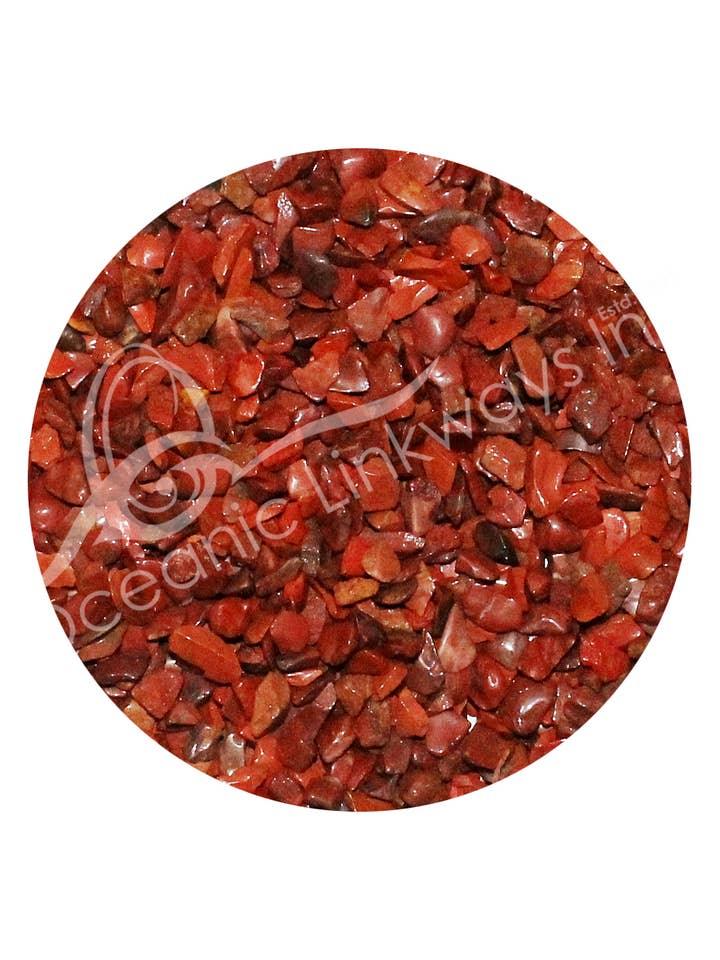 (KG)TUMBLEDE STEN - JASPIS, RØD 3-5 MM for engroshandel hos Oceanic Linkways Inc