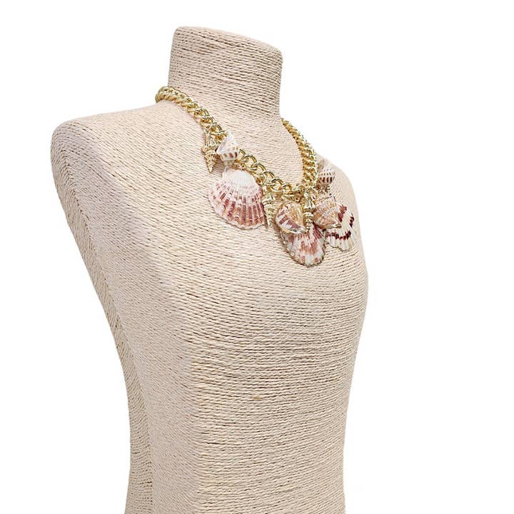 Bijoux Envie Statement Jewelry - Wholesale Pendant/Charm Necklace - Seashell Necklace | Charm Necklace | Chain | Coastal | Beach