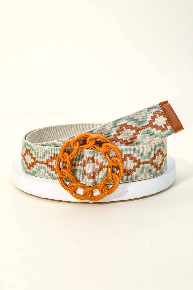 Anarchy Street - Wholesale Belt - Women's - Boho Braided Belt Solid Chain Buckle0