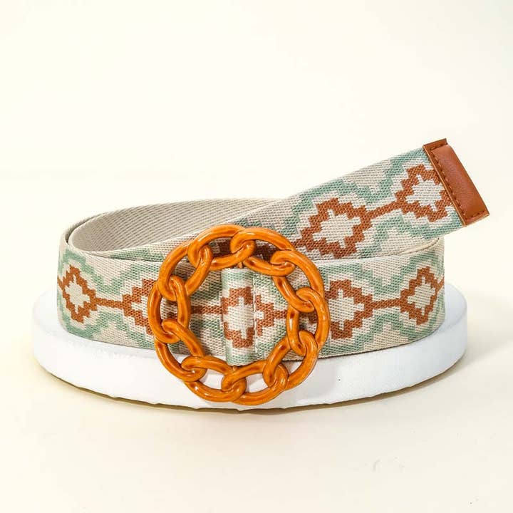 Anarchy Street - Wholesale Belt - Women's - Boho Braided Belt Solid Chain Buckle0
