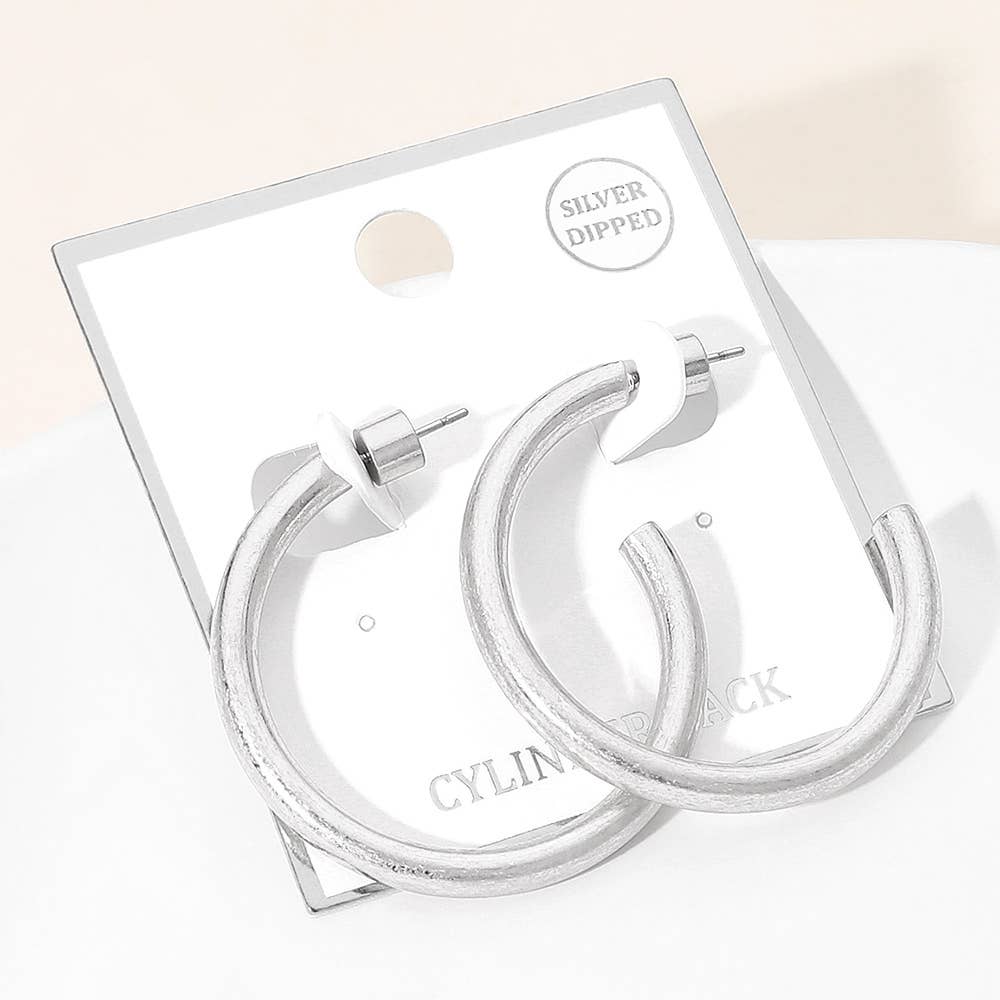 Sensibling Corp. - Venta al por mayor Pendientes de aro - Pendientes de Aro Abiertos Audaces Chapados en Oro7