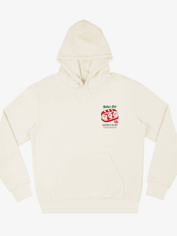 Meatball Marinara Sub Hoodie In Vanilla for wholesale by batch1