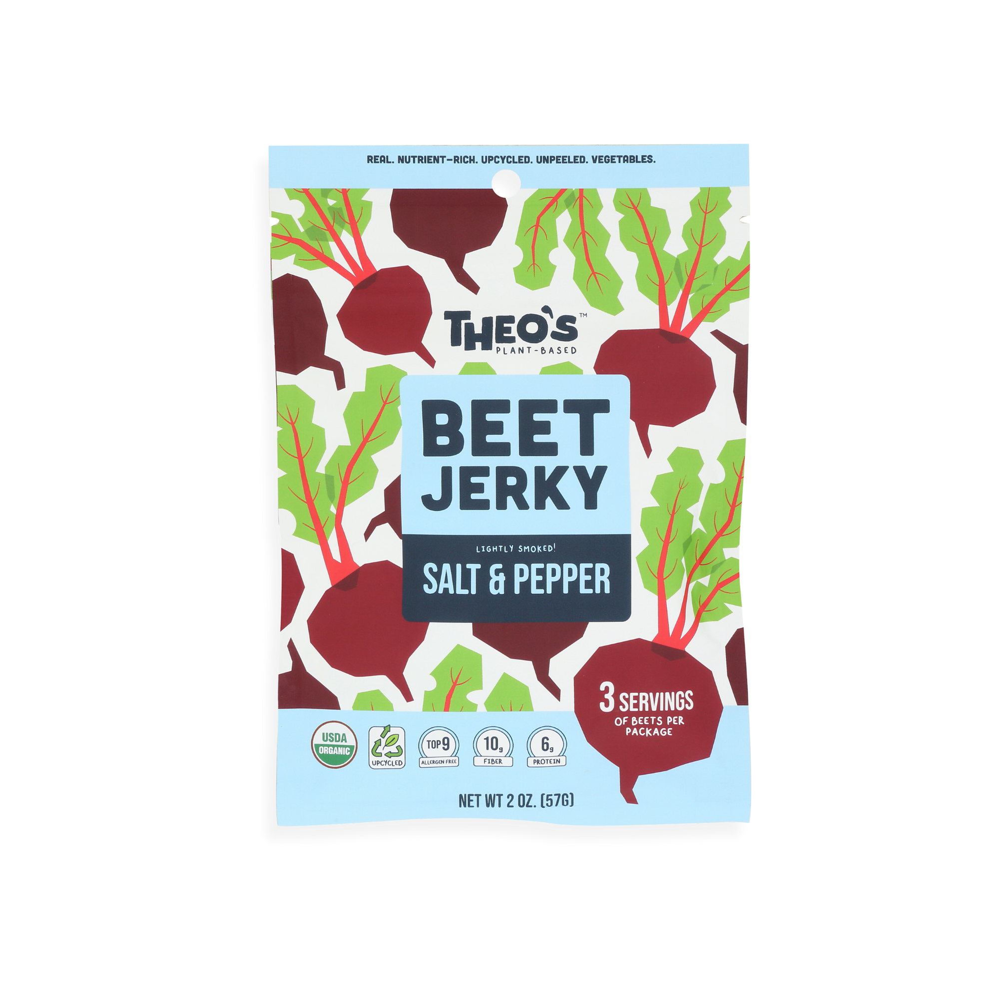 Theo's Plant-Based – Großhandel Trockenfleisch – Theo's Plant-Based Rote-Bete-Jerky Salz & Pfeffer1
