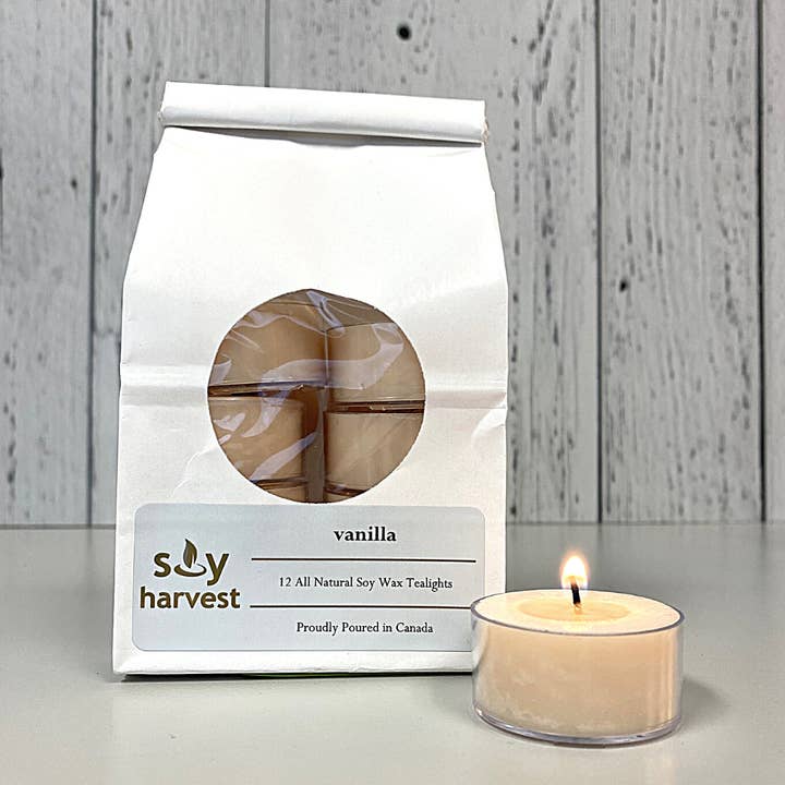 Vanilla - Tealights for wholesale by Soy Harvest Candles