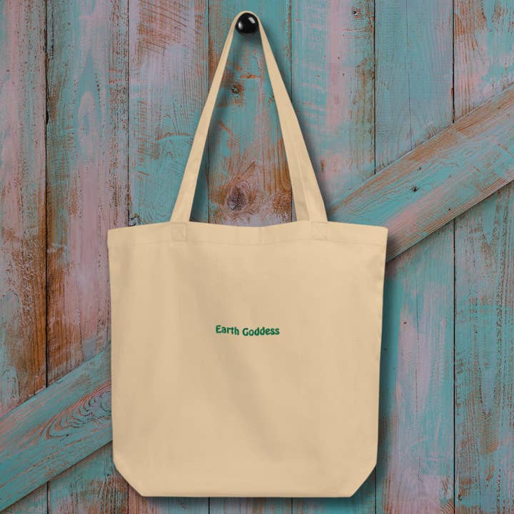 Restored By Nature Company - Wholesale Tote Bag - Women's - Organic Cotton Embroidered Tote – Earth Goddess