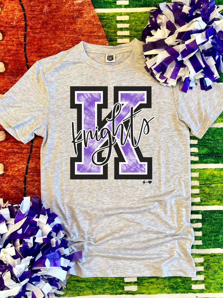 Allstar TIEDYE Letter Custom Spirit Tee (SPIRIT1019-SUB-TEE) for wholesale by Hustle+Heart