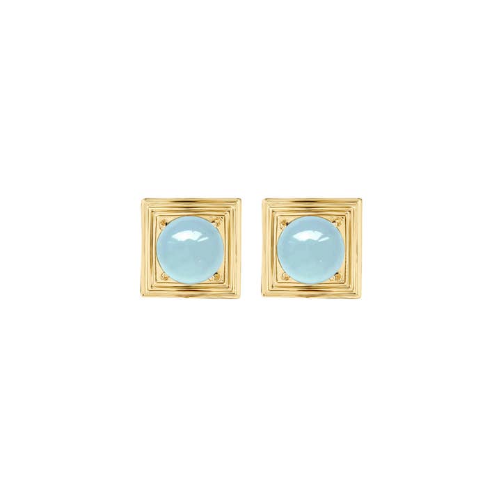 Ninon - Wholesale Stud/Post Earrings - Lampi Kare Küpe8