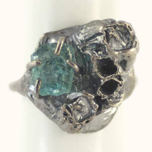 Anillo de turmalina SEA GODDESS TrueBlue para venta al por mayor de Grace Gow