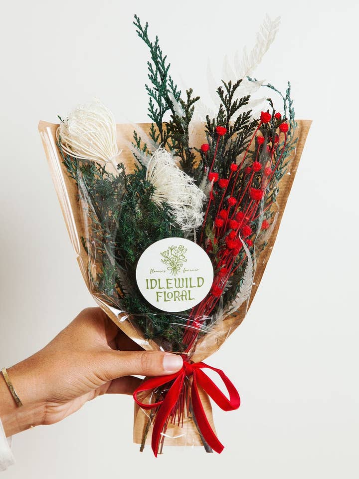 Christmas Mini Market Bouquet for wholesale by Idlewild Floral Co.
