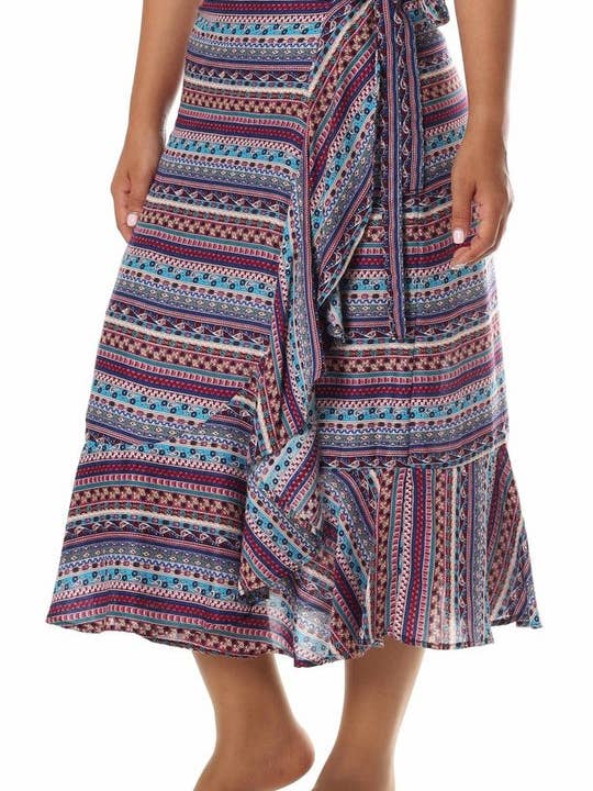 Studio 12 Collective (previously Ethnic Lanna) - Wholesale Skirt - Women's - Wrap Skirt Women's Printed Pattern - Thailand