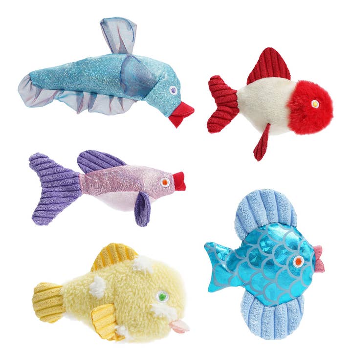 Ensemble de 5 jouets pour chat Fish Watcher pour la vente par Nocciola