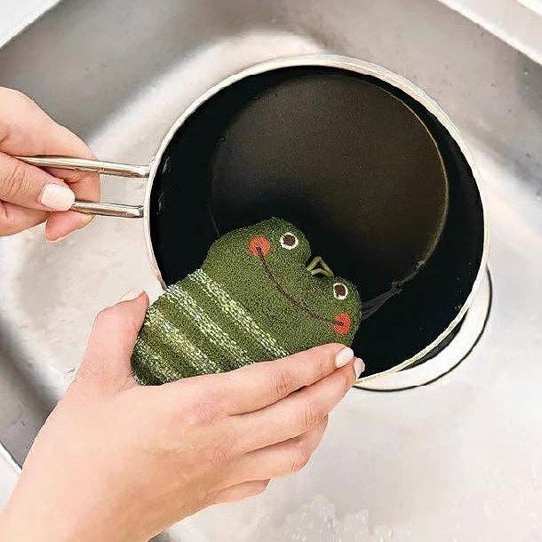 MinoCraft - Wholesale Cleaning Sponge - Animal dish sponge in terry cloth5