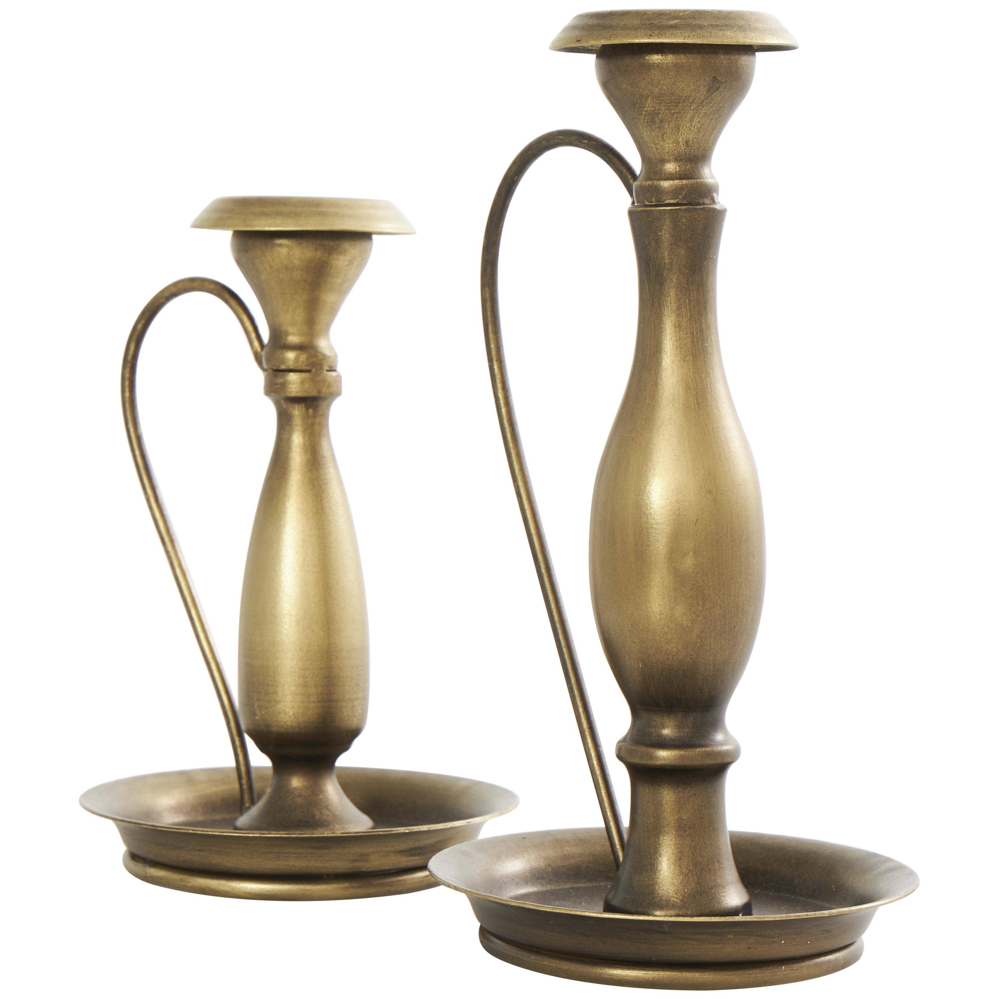 Deco Marché - Wholesale Candle Holder - Traditional Bronze Metal Candle Holder Set3